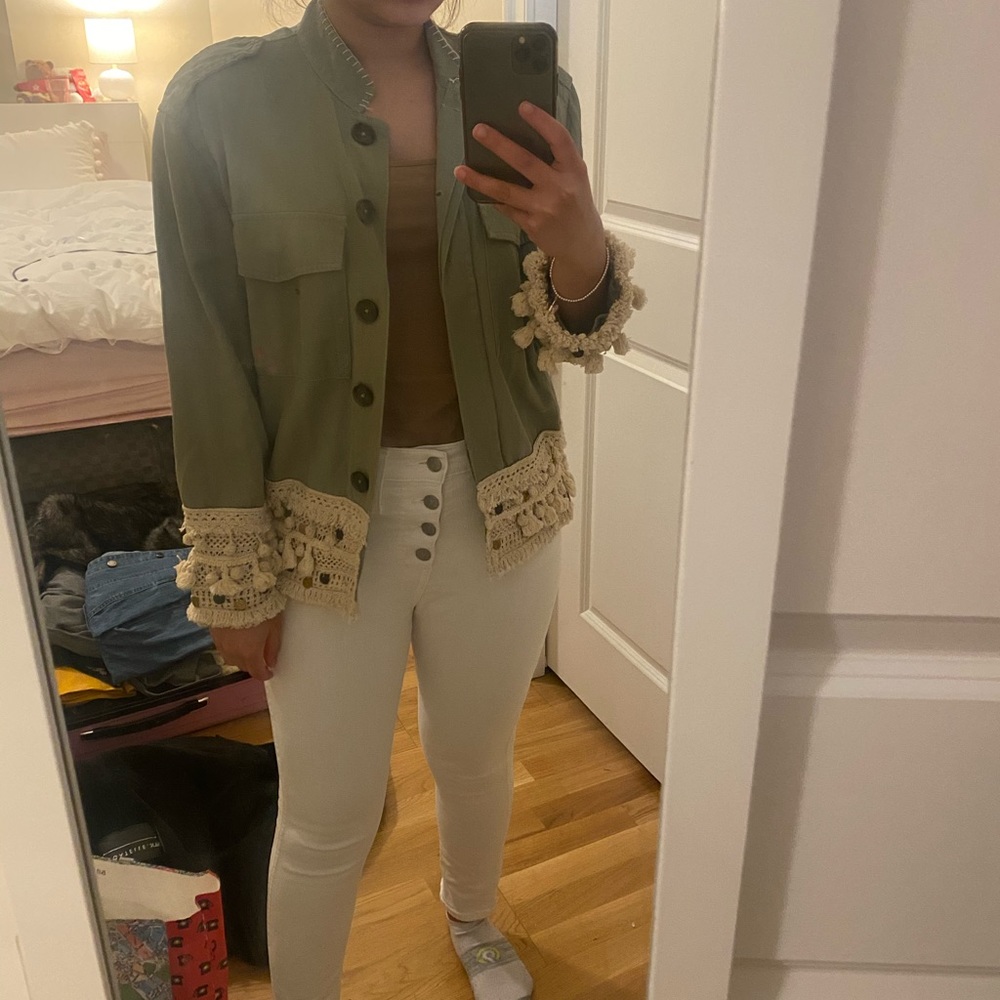 Zara sage green cardigan